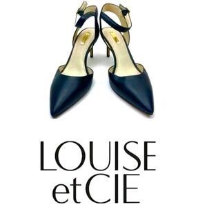 Louise et Cie Leather Slingback ankle wrap Pumps
